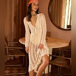 Chasing Unicorns Summers End Crotched Midi dress. NWT. Size M